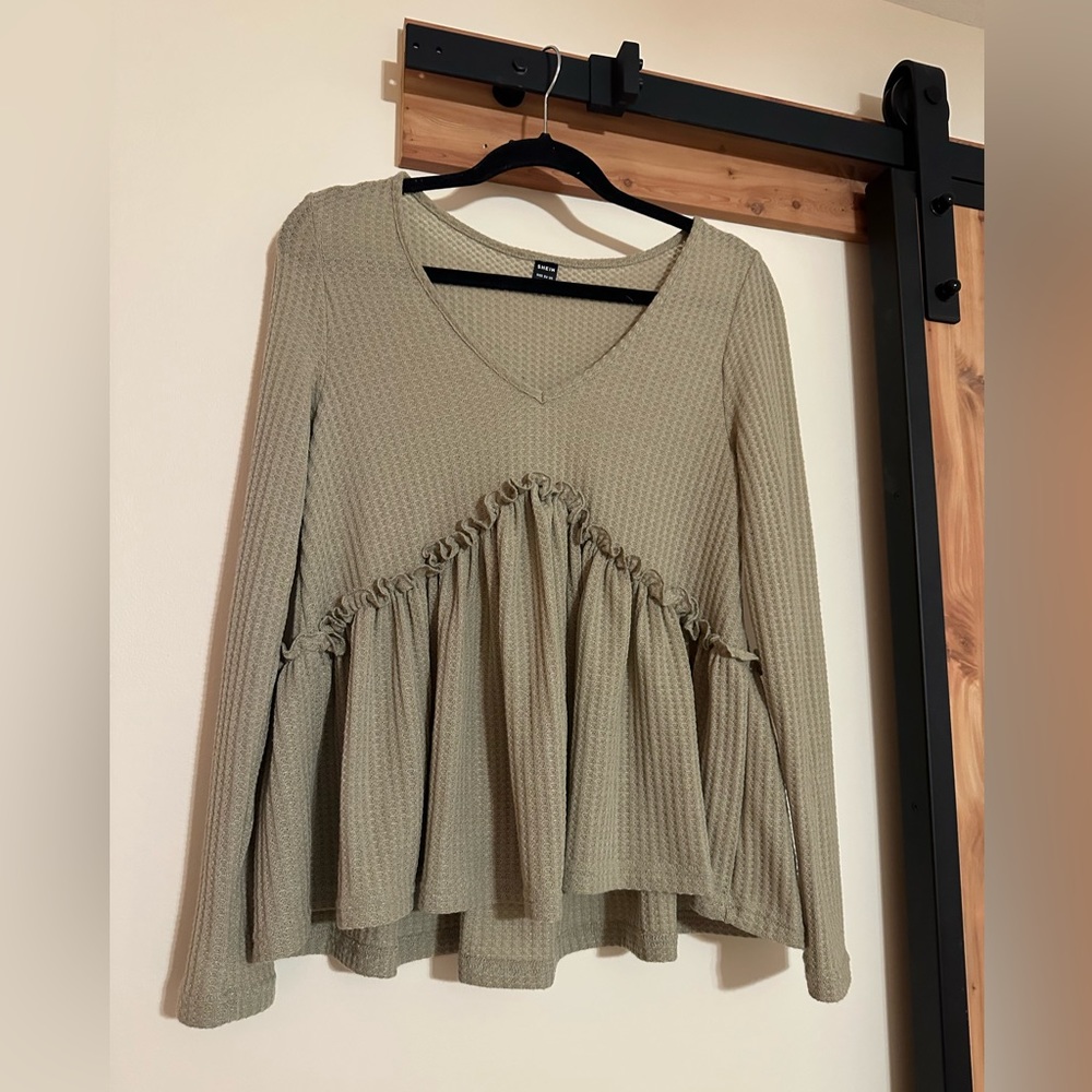 Olive green blouse